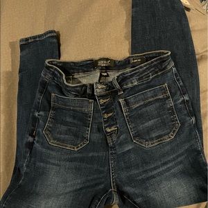 Judy Blue front pocket button fly skinny